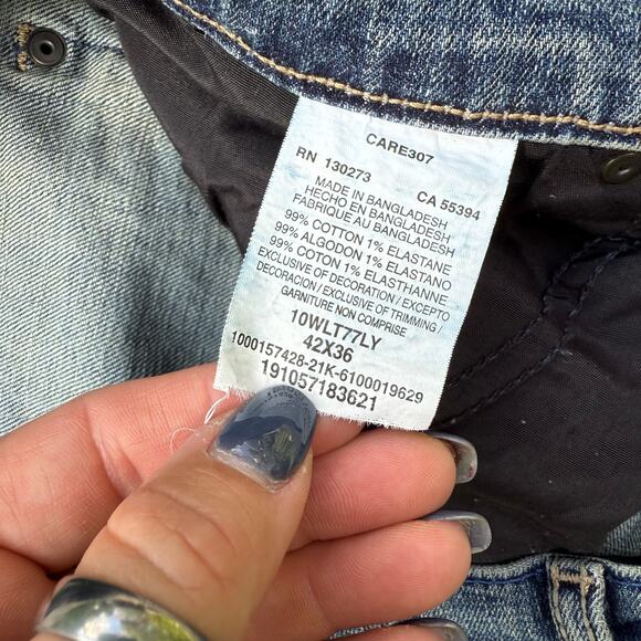 Wrangler Retro Slim Fit Layton Boot Cut Blue Jeans 10WLT77LY 42x36 - Picture 4 of 8